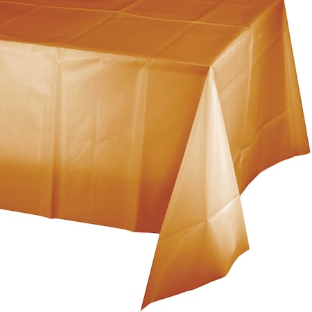 Touch Of Color 100' x 40" Pumpkin Spice Orange Plastic Banquet Roll 323377